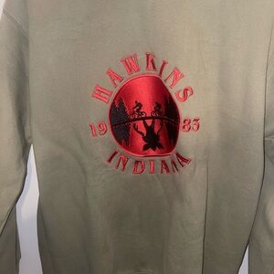 Hawkins Indiana Graphic Sweatshirt/stranger things